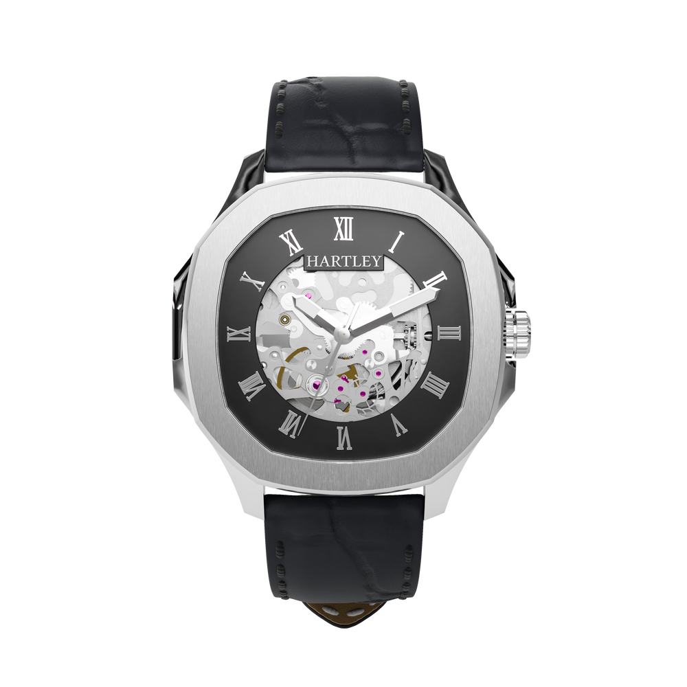 Legacy Silver with Black Croc
